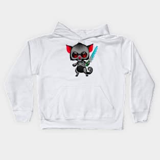 cat skeleton Kids Hoodie